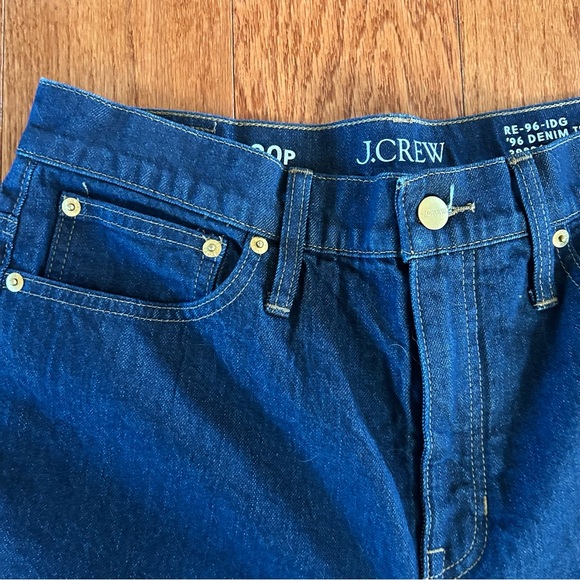 J. CREW '96 DENIM TROUSER DARK BLUE SIZE 30P WIDE LEG - Picture 6 of 8